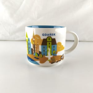 Starbucks You Are Here Gdansk Mug 14 oz 414 ml Poland Travel Coffee Cup Souvenir City Collector