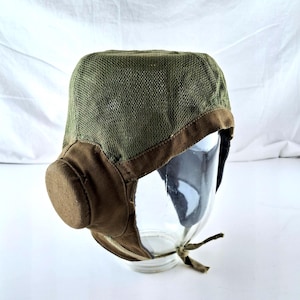 Vintage USSR Tank Crew Helmet, Cold War Military Headgear