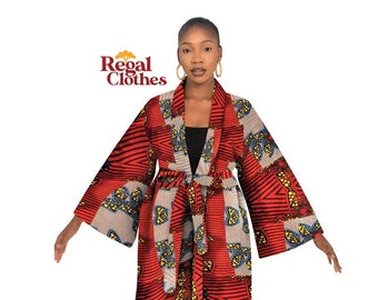 Unisex Kimono, Free Size, Long, Tribal Print Kimono, Afropunk, Boho  Free size, Plus Size, Dashiki, Ethnic Jacket, Hippie, Duster, Wakanda