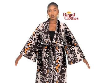 Unisex Kimono, Free Size, Long, Tribal Print Kimono, Afropunk, Boho  Free size, Plus Size, Dashiki, Ethnic Jacket, Hippie, Duster, Wakanda