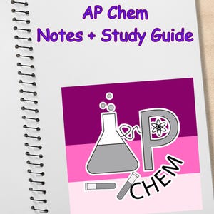 AP Chemistry Handwritten Notes and Study Guide (2025–2026) | AP Chemistry Exam Prep| High school student study guide pack | Digital Download