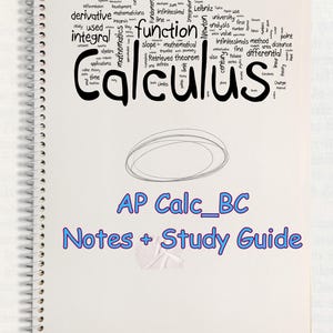 AP Calculus BC Handwritten Notes and Study Guide (2025–2026) | AP Calculus Exam Prep| High school student study guide pack |Digital Download