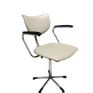Dutch design office chair by Gebr de Wit from Schiedam, vintage swivel chair from the 1960s