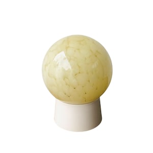 Art Deco vintage globe lamp ceiling lamp, light yellow ceiling lamp
