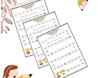 50K Word Count Tracker: NaNoWriMo Writing Progress Sheet (Printable PDF & PNG)