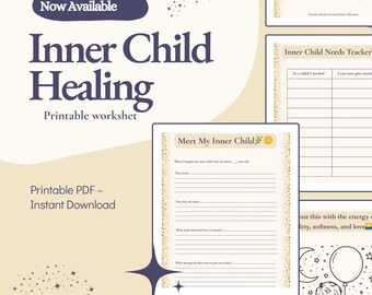 Inner Child Healing Journal: Reparenting Worksheets, Guided Reflection (PDF Download)