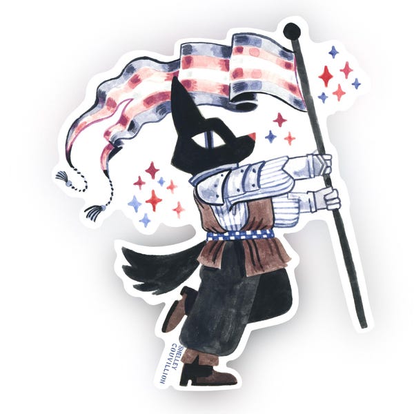 Trans Wolf Aufkleber – Queer Cuties Mittelalterlicher Ritter LGBTQIA+ Vinyl Aufkleber | Trans Pride Fantasy Rüstung Wolf | Renaissance Faire Cottagecore