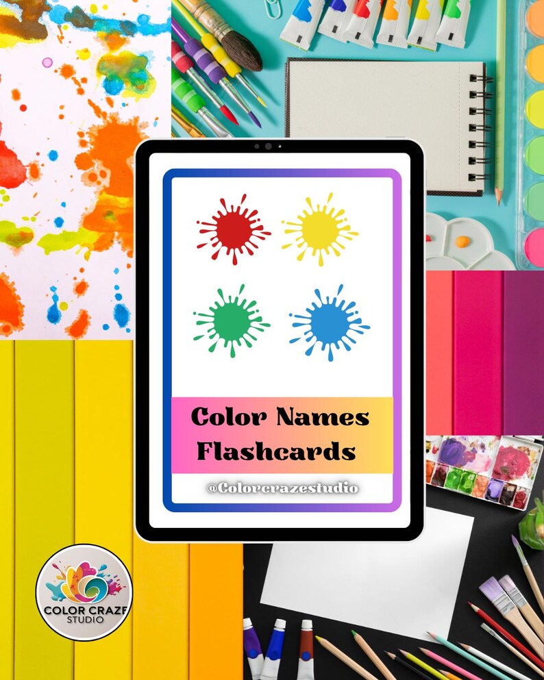 10 Color Flashcards for Kids | Printable Learning Cards | Preschool ...