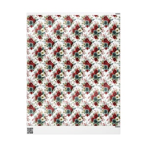Weihnachtsgeschenkpapier - Festliche Feiertagsgeschenkverpackung für Geschenke, Weihnachtsgeschenkverpackungsrolle, rotes und grünes Geschenkpapier, saisonale Geschenkverpackung