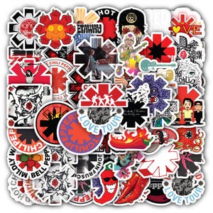 Set 15–60 Red Vinyl Hot Chili Stickers Peppers Waterproof Decals for Motorcycle, Laptop, Water Bottle, Cup, Guitar, Skateboard, Luggage
