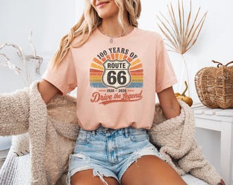 Route 66 Shirt, Vintage Road Trip Shirt, Retro Travel Tee, Highway 66 Shirt, Drive the Legend Shirt, Anniversary Graphic Tee