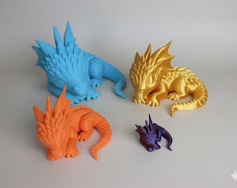 3D Printed Sleeping Dragon