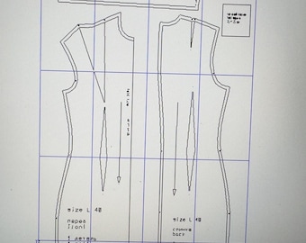 Patrones PDF Patrón de vestido básico Vestido básico L 40