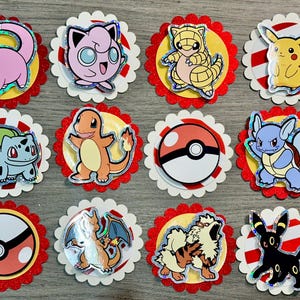 Beautiful card cupcake toppers poke game