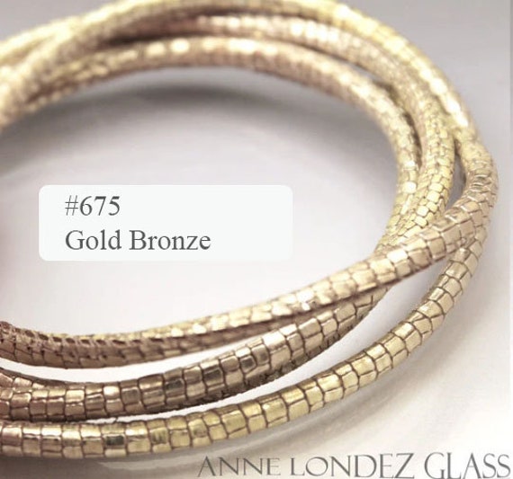 1ft Metallic gold bronze leather cord 4mm. Patterned leather imitation reptile leather bronze cord bronze round cord 4 mm Round Gold leather