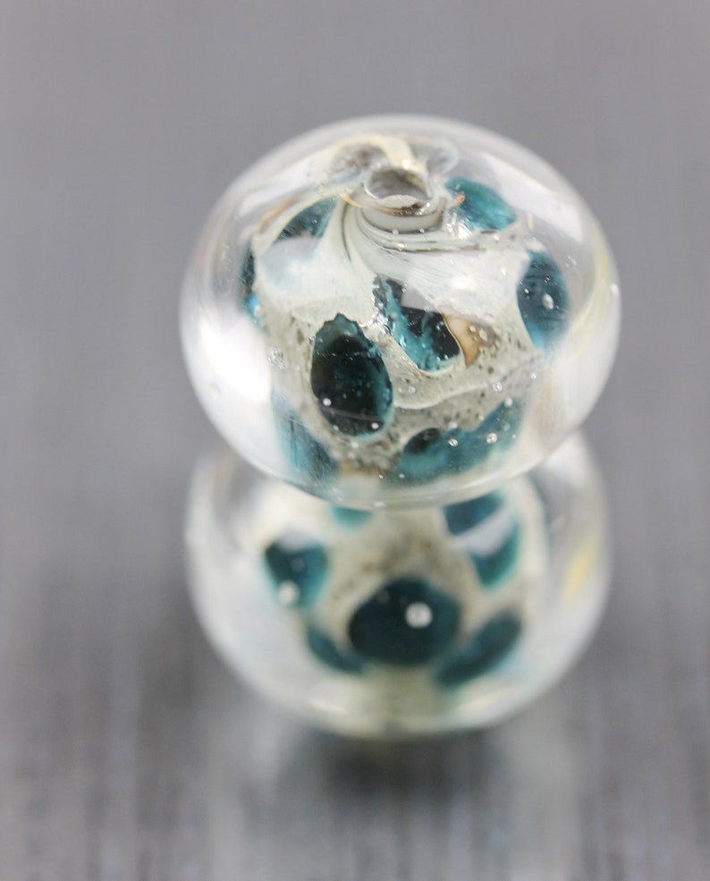 Dark Blue focal Beads RTS 2 large indigo blue glass beads Lampwork beads Handmade by Anne Londez sra Large earring pair