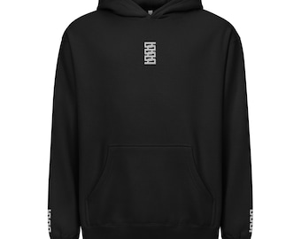 Minimalist Streetwear Hoodie – Sleek Oversized Pullover, Modern Urban Sweatshirt, Embroidered Design, Unisex Casual Hoodie Gift, Unique Gift