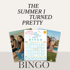 The Summer I Turned Pretty Bingo – Printable TV Show Party Game (PDF Download)