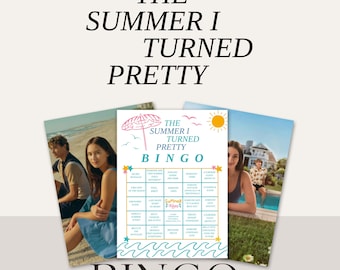 The Summer I Turned Pretty Bingo – Printable TV Show Party Game (PDF Download)