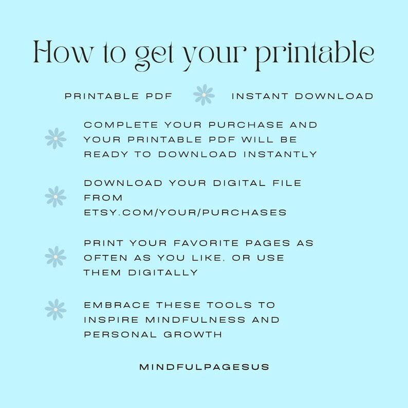 Printable Daily Affirmation Card Deck Self-care Deck for Women 32 ...