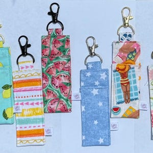 Lip Love, Lip Balm Holder, Chapstick keychain, Handmade, Chapstick holder, Lip Balm Keychain
