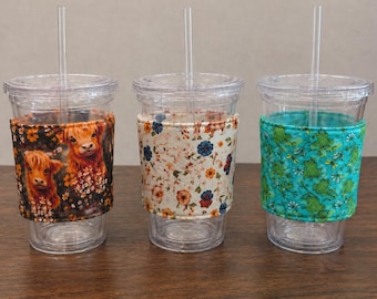 Fundas para café, fundas protectoras para frío/calor, seguras para microondas.