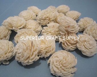 Sola Mini Chorki Flowers  -- Set of 24 -- Natural Color