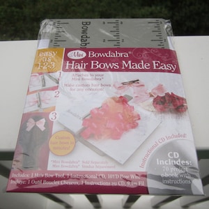 Bowdabra mini Hair Bow Maker -- DVD with 70 hair bow tutorial