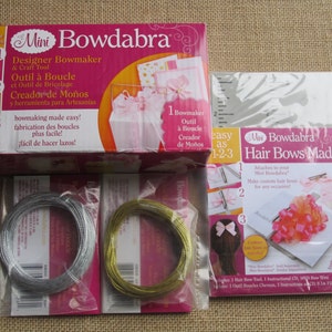Bowdabra mini Hair Bow Maker Gift Set - tool + DVD + wire
