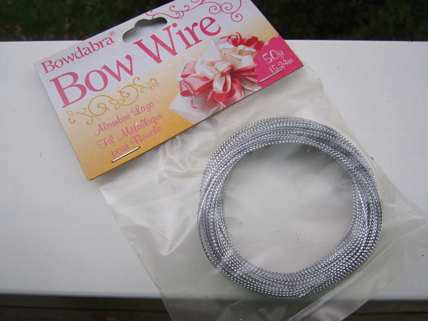 Bowdabra Bow Maker Wire 50ft/15.2 Metres Gold or Silver Christmas