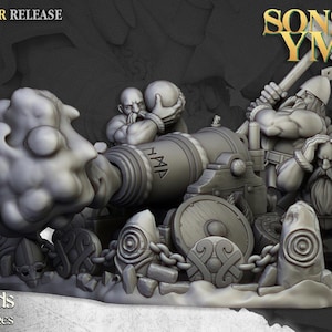 Dwarf Cannon - Highlands Miniatures