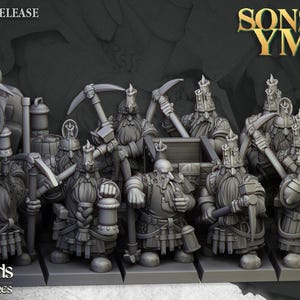 Dwarf Miners - Highlands Miniatures