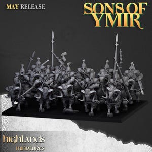 Mounted Dwarf Cavalry - Highlands Miniatures