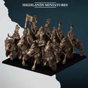 Aegean Elves Sea Hippeis - Highlands Miniatures