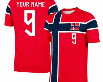 Custom Norway Soccer Jersey, Shirt Football Norway 2026 Home Jersey