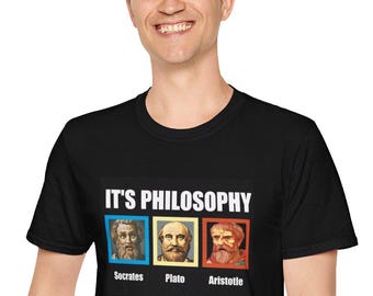 Philosophy with Greek Philosophers T-Shirt for Philosophers and Teachers