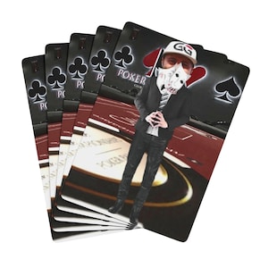 Poker Playing Cards Set, Custom Poker Gifts for Enthusiasts, Card Game Decor, Unique Gambling Accessories, Casino Night Essentials