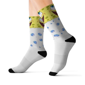 Lustige SpongeBob Socken, süßes Geschenk für Kinder, Neuheit Cartoon Socken, Adventure Wear, Party Socken