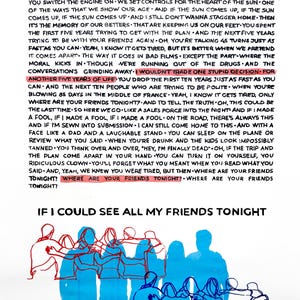 Original Screenprint (Digital File) All My Friends by LCD Soundsystem