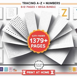Handwriting Practice Sheets Bundle: Alphabet & Word Tracing (PDF Download)