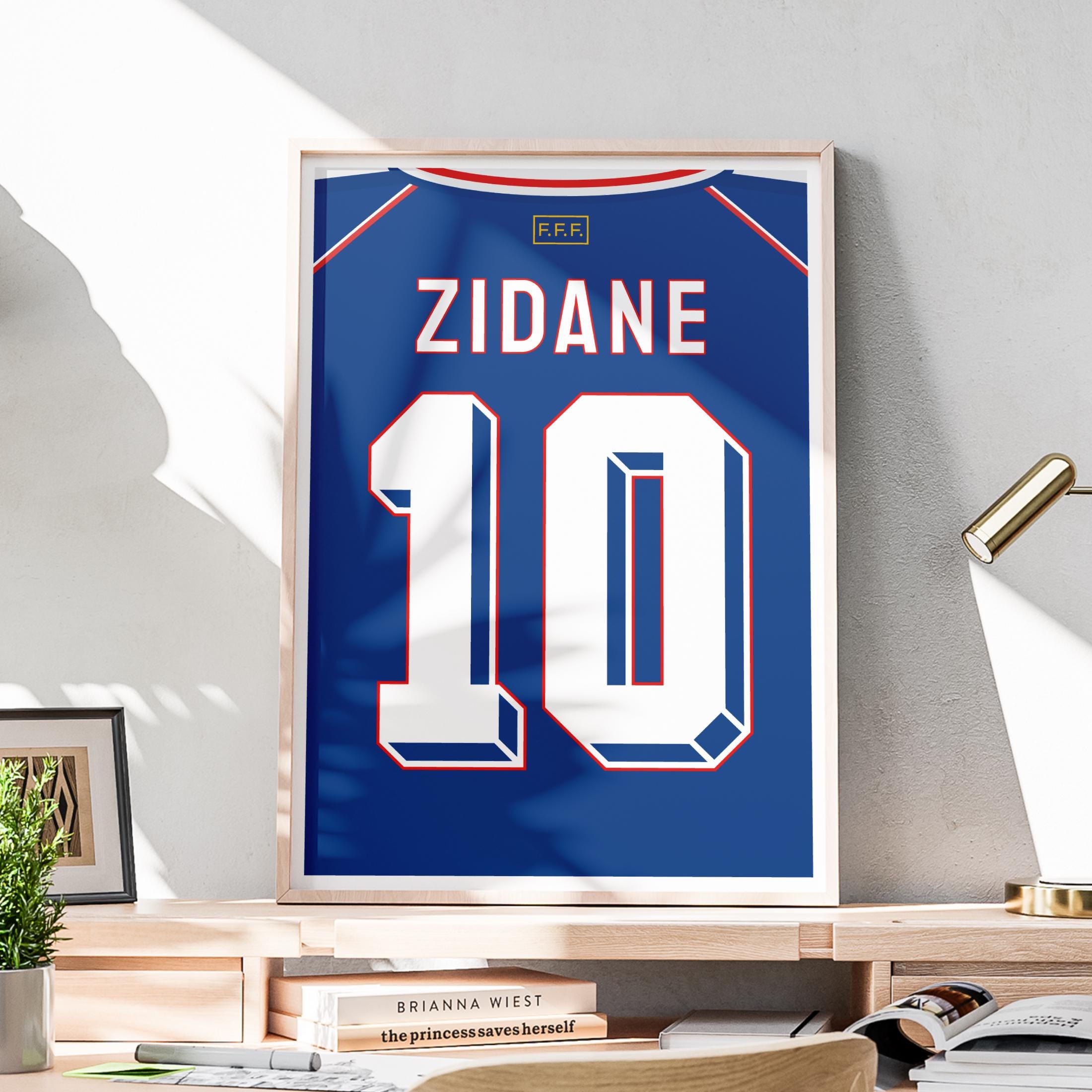 Zidane Retro France Jersey - Etsy Canada