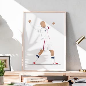 ベッカムポスター | サッカーウォールアート | イングランドサッカープリント | ゲームルーム 男の隠れ家 寝室 リビング ホームデコレーション スポーツバー | A5 A4 A3