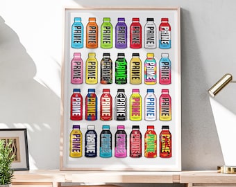 Prime Bottle Print | Download | Prime Poster Print | Prime Gift Idea | Office Bedroom Living Room Kids Birthday Wall Home Decor