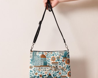 Florence Italy Handbag | Tuscan City Purse | Renaissance Art Pattern Tote