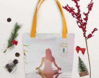 Boho Chakra Tote Bag: Spiritual Yoga Accessory, Eco-Friendly Handbag