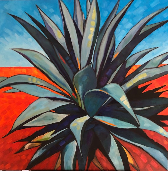 Agave Scottsdale Original fine art painting | Etsy