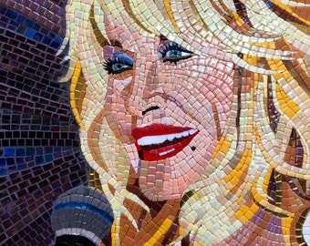 Original Dolly Parton art mosaic