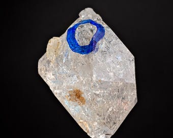 Rare Double Terminated Enhydra Diamond Quartz Crystal Specimen