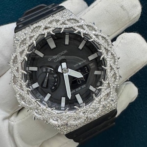 Iced Out Moissanite Watch: Custom Hip Hop Diamond Watch, Handmade
