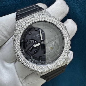 Iced Out Moissanite Watch: VVS Lab Grown Diamonds, Stainless Steel